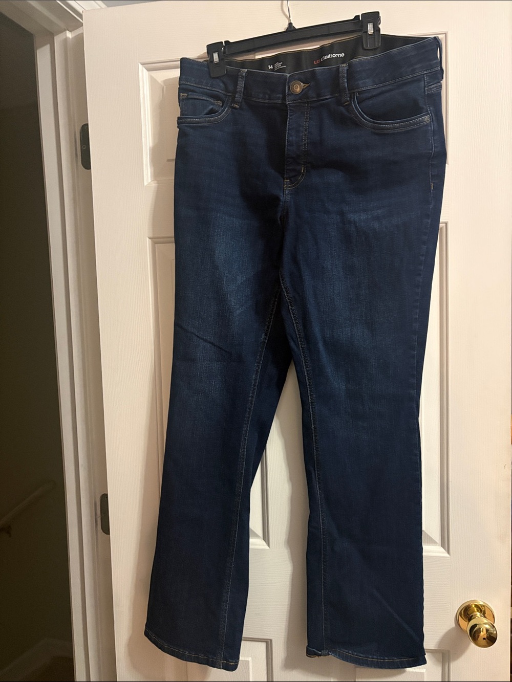 Liz Claiborne Women’s Boot Cut Jeans - Dark Blue Denim
